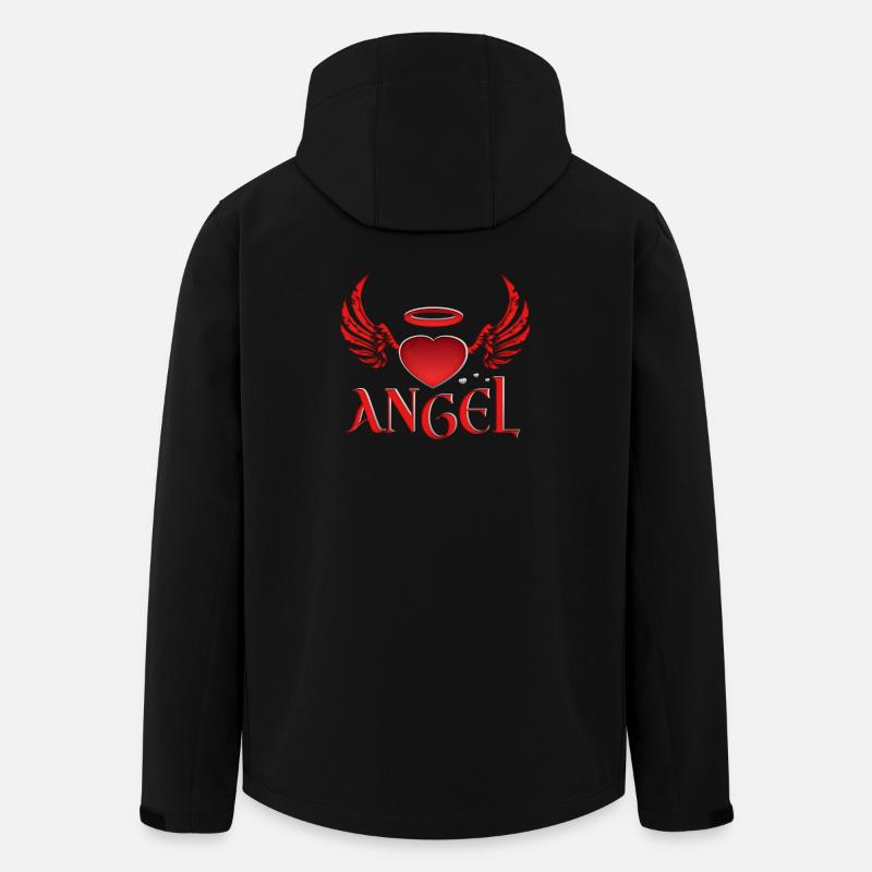 Angel & Devil - Men’s Recycled Softshell Jacket by Stanley/Stella - black