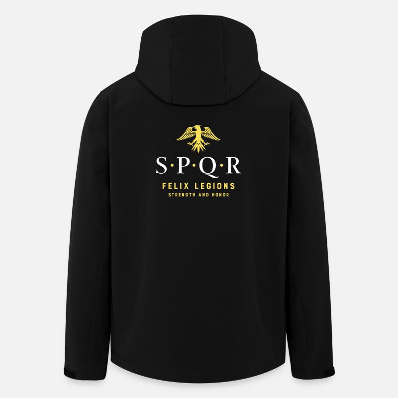 SPQR Roman Legion - Men’s Recycled Softshell Jacket by Stanley/Stella - black