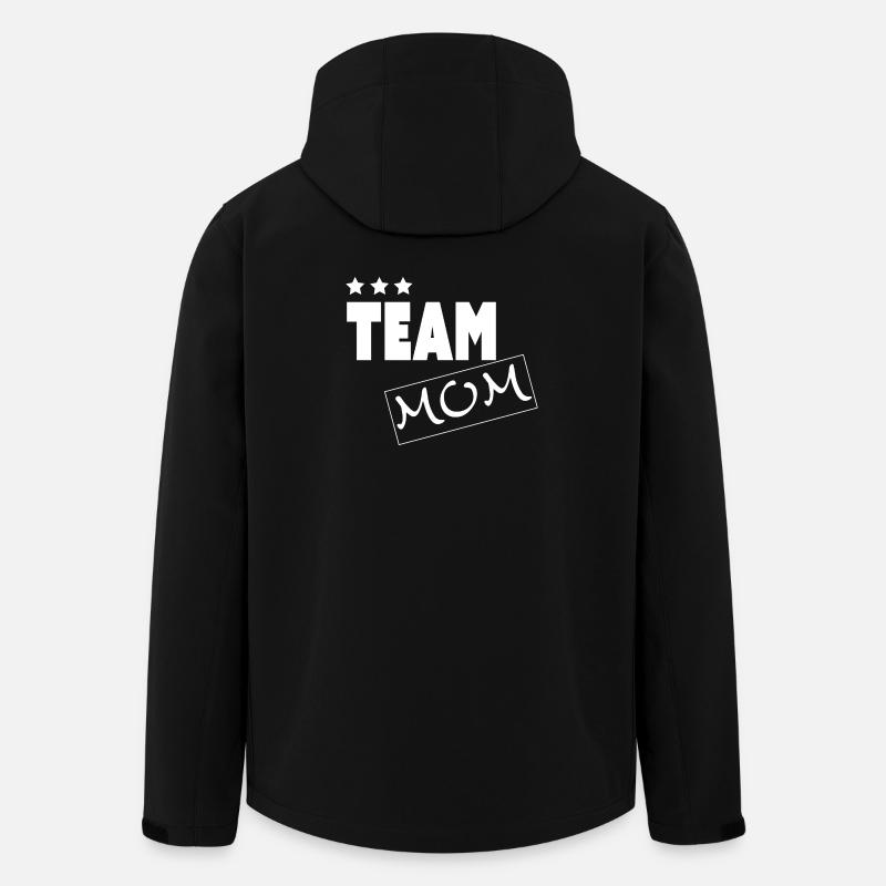 TEAM MOM - Recycelte Männer Softshell-Jacke von Stanley/Stella - Schwarz