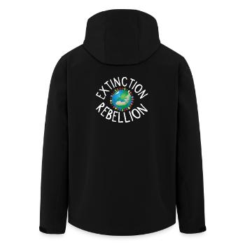 Extinction Rebellion Collier Humain Blanc - Veste softshell homme en polyester recyclé Stanley/Stella - noir - Dos - AI Model Male 185 light (185cm)
