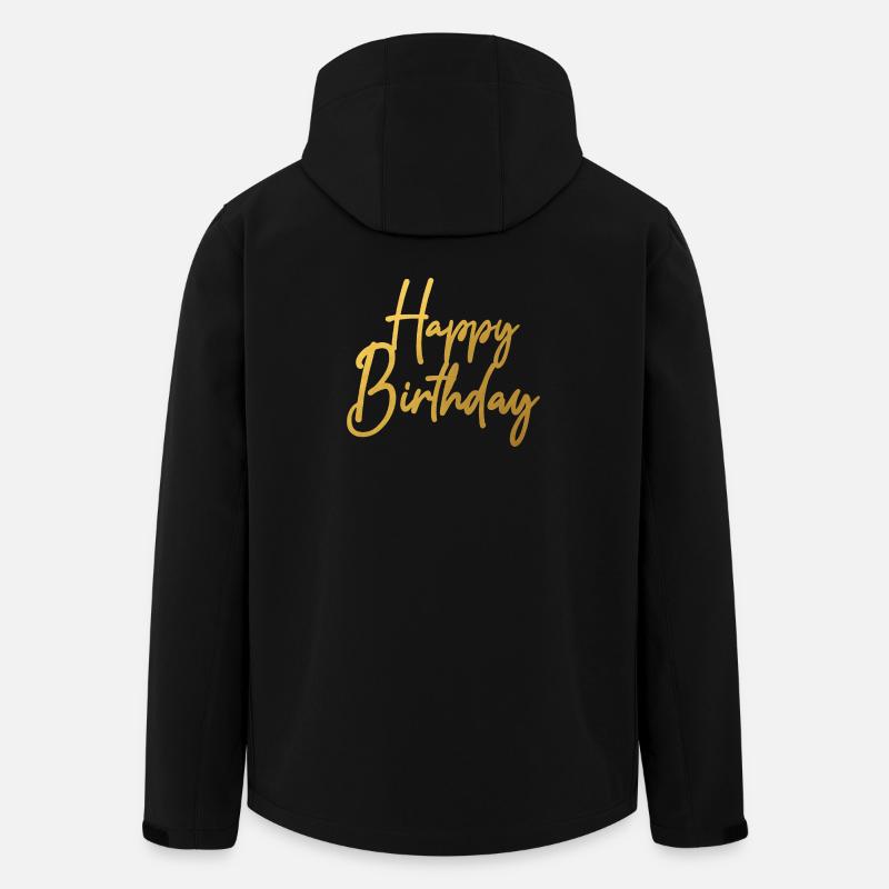 Happy Birthday - Recycelte Männer Softshell-Jacke von Stanley/Stella - Schwarz