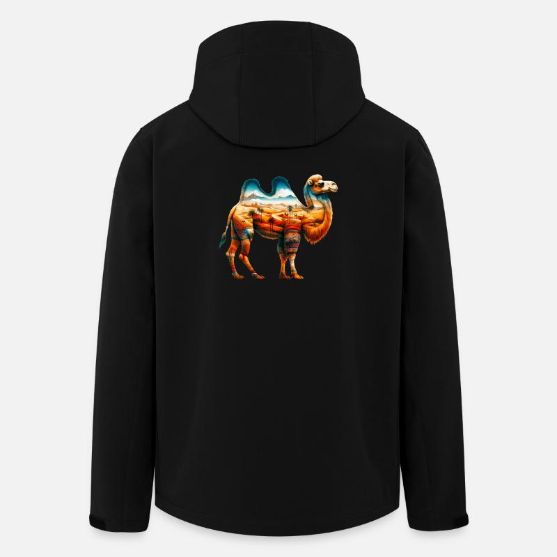 Camel - Men’s Recycled Softshell Jacket by Stanley/Stella - black