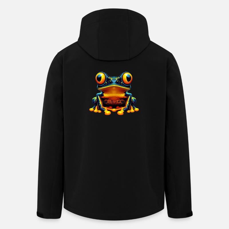 Frosch - Recycelte Männer Softshell-Jacke von Stanley/Stella - Schwarz
