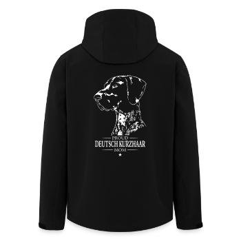 Allemand Shorthair Maman Chien Chien Wilsigns - Veste softshell homme en polyester recyclé Stanley/Stella - noir - Dos - AI Model Male 185 light (185cm)