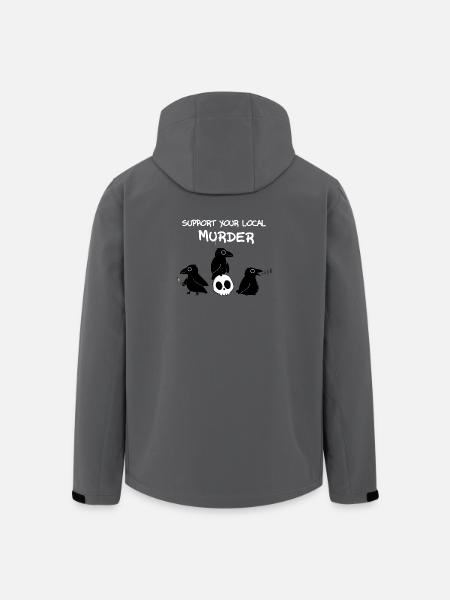 Support your local murder - Men’s Recycled Softshell Jacket by Stanley/Stella - black