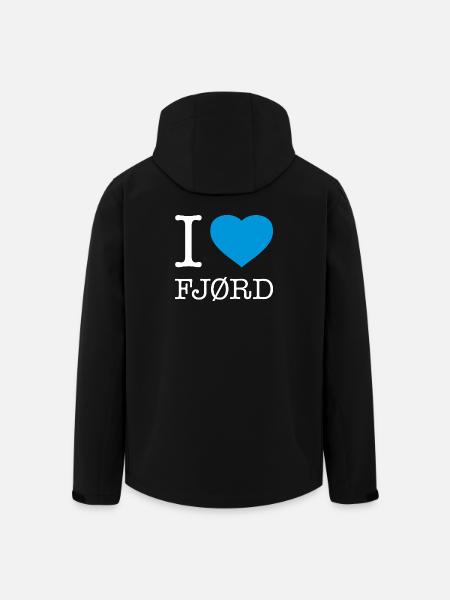I LOVE FJORD - Men’s Recycled Softshell Jacket by Stanley/Stella - black