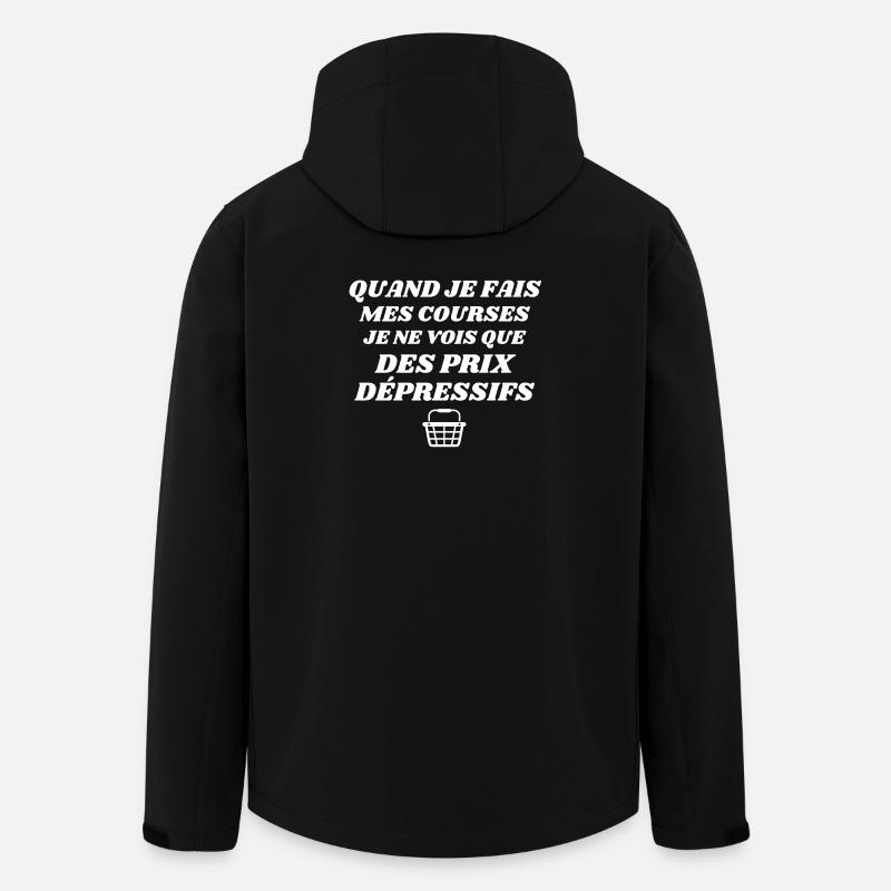 pauvreté, pouvoir d'achat, inflation, TVA - Veste softshell homme en polyester recyclé Stanley/Stella - noir