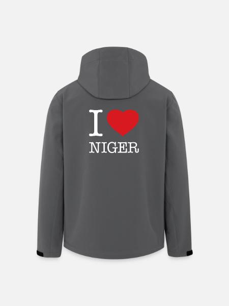 J’ADORE LE NIGER - Veste softshell homme en polyester recyclé Stanley/Stella - noir