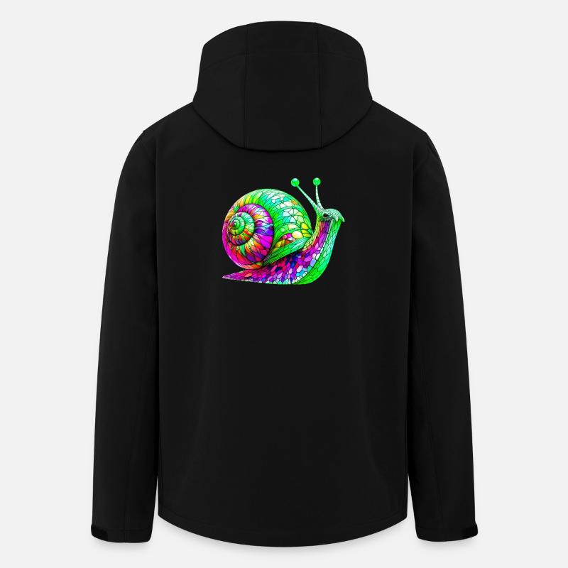 Schnecke - Recycelte Männer Softshell-Jacke von Stanley/Stella - Schwarz