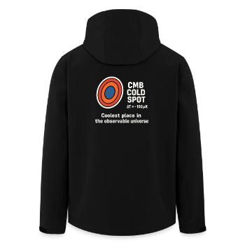 CMB Point froid - Veste softshell homme en polyester recyclé Stanley/Stella - noir - Dos - AI Model Male 185 light (185cm)