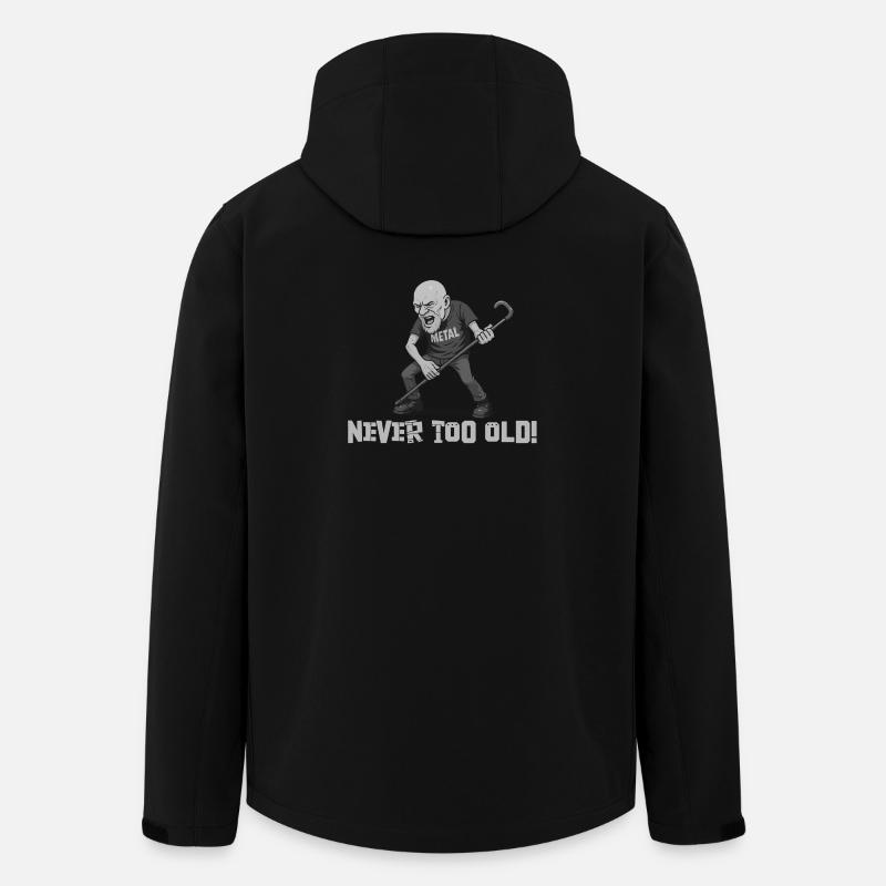 Never too old – (Metal-Opa) - Recycelte Männer Softshell-Jacke von Stanley/Stella - Schwarz