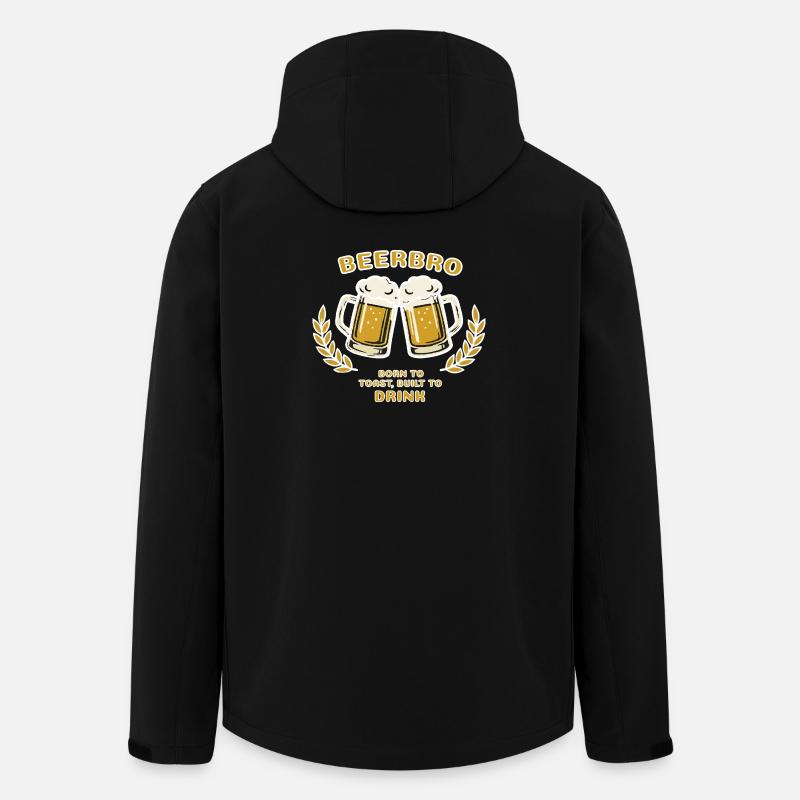 BEERBRO - Recycelte Männer Softshell-Jacke von Stanley/Stella - Schwarz