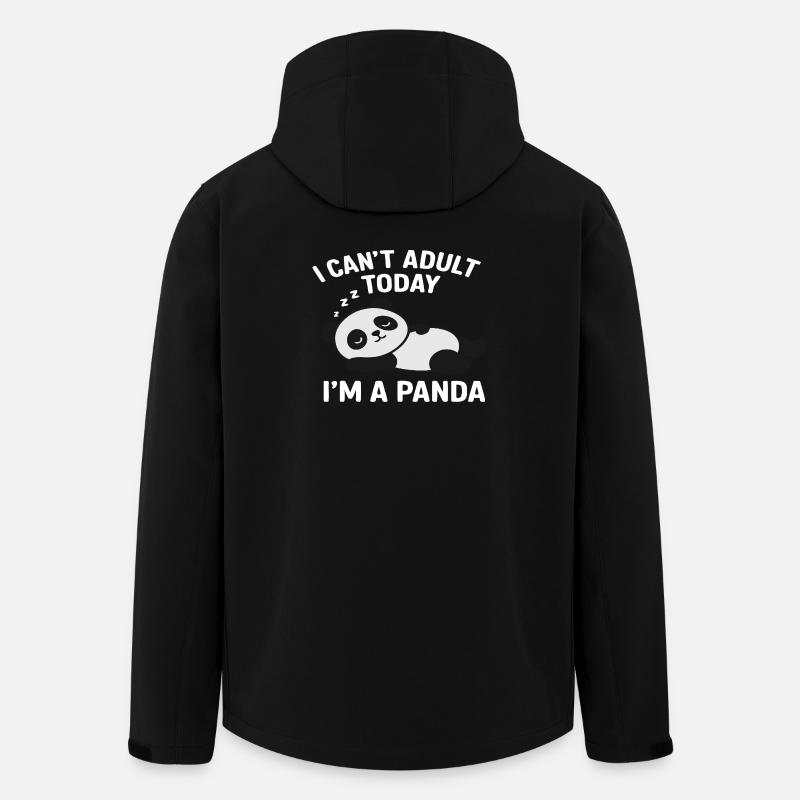 panda - Recycelte Männer Softshell-Jacke von Stanley/Stella - Schwarz