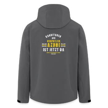 Confectioner Trainee Training Apprenticeship Confectioner Apprenticeship - Men’s Recycled Softshell Jacket by Stanley/Stella - anthracite - Back - AI Model Male 185 light (185cm)