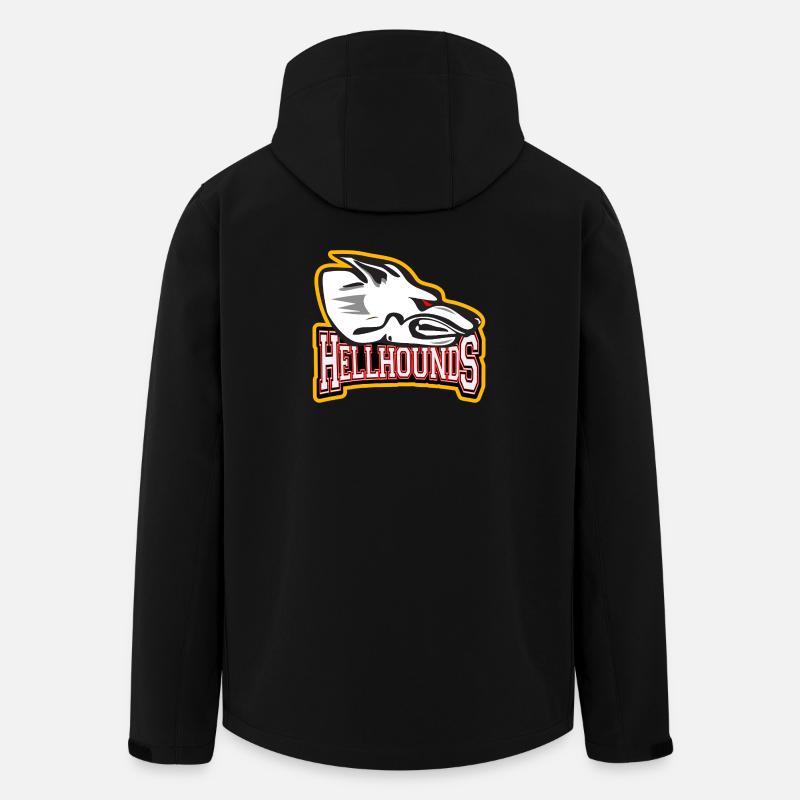 Hellhounds Logo - Veste softshell homme en polyester recyclé Stanley/Stella - noir