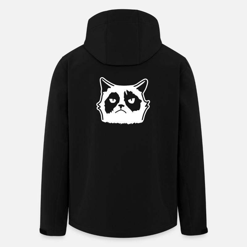 Mürrische Katze: Cartoon & Fun - Men’s Recycled Softshell Jacket by Stanley/Stella - black