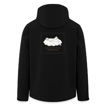 La culture de l’agitation est un canular - Veste softshell homme en polyester recyclé Stanley/Stella - noir - Dos - AI Model Male 185 light (185cm)