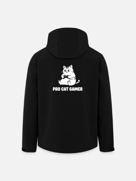 Pro Cat Gamer - Men’s Recycled Softshell Jacket by Stanley/Stella - black
