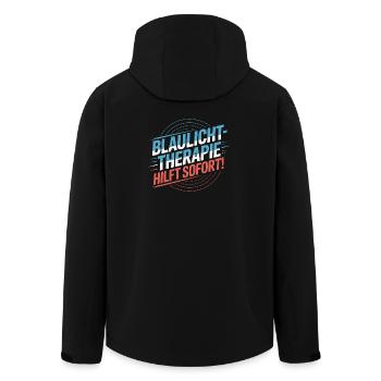 Rettungssanitäter Geschenk Krankenwagen Fahren - Recycelte Männer Softshell-Jacke von Stanley/Stella - Schwarz - Hinten - AI Model Male 185 light (185cm)