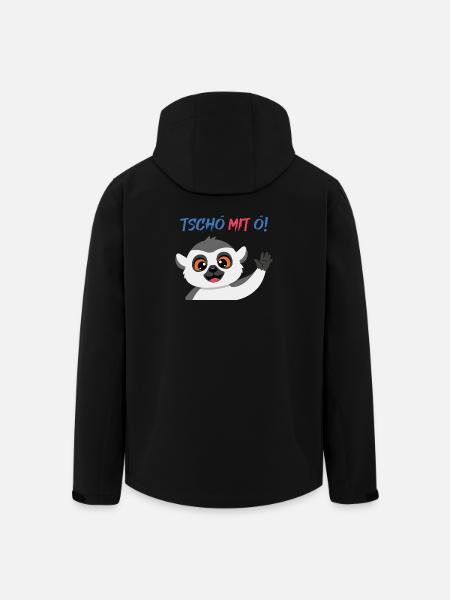 Tschö mit Ö Panda - Recycelte Männer Softshell-Jacke von Stanley/Stella - Schwarz