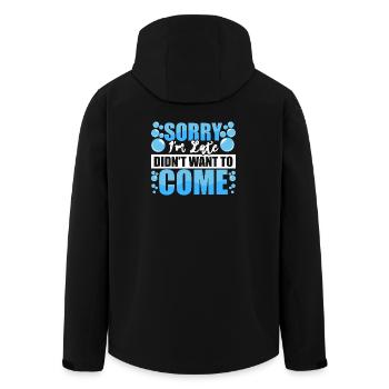 Schwimmen Wassersport Schwimmer Geschenke - Recycelte Männer Softshell-Jacke von Stanley/Stella - Schwarz - Hinten - AI Model Male 185 light (185cm)