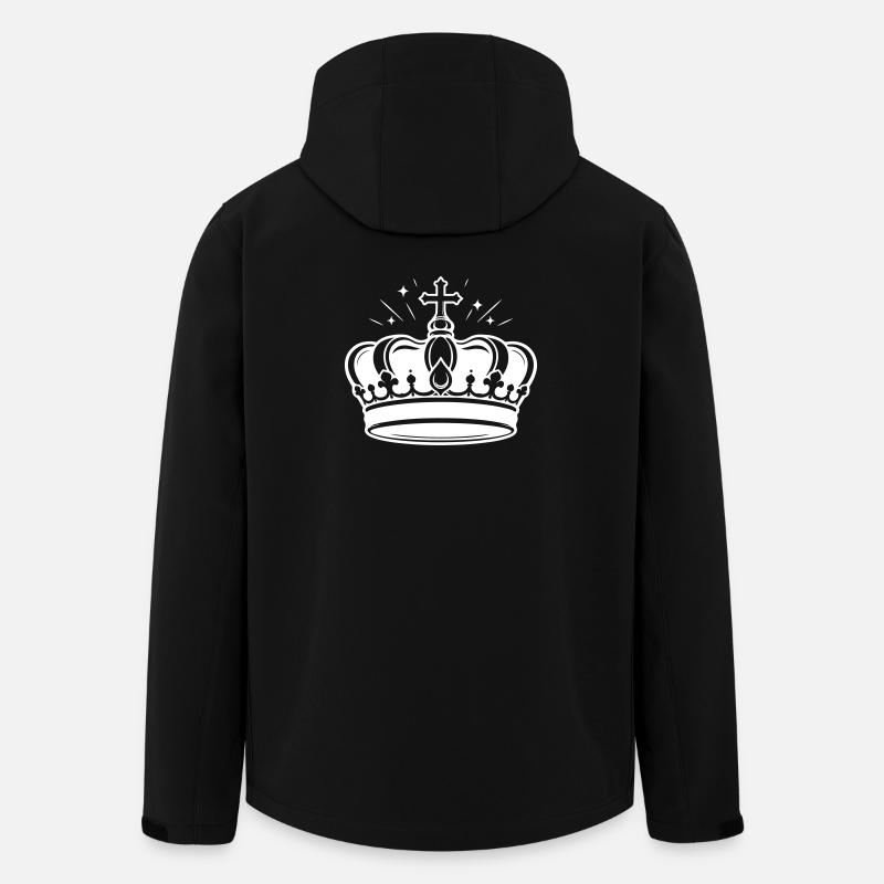 Krone Symbol - Recycelte Männer Softshell-Jacke von Stanley/Stella - Schwarz