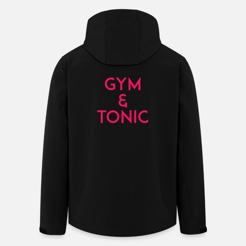 Gym & Tonic - Recycelte Männer Softshell-Jacke von Stanley/Stella - Schwarz