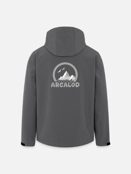 Trekking Arcalod - Veste softshell homme en polyester recyclé Stanley/Stella - noir