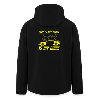 Dad Is My Name 1:24 Is My Game Racer Slot Race - Recycelte Männer Softshell-Jacke von Stanley/Stella - Schwarz - Hinten - AI Model Male 185 light (185cm)
