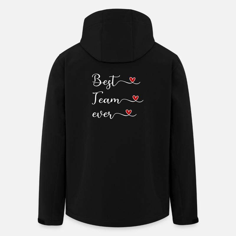 Meilleure équipe de tous les temps - Veste softshell homme en polyester recyclé Stanley/Stella - noir