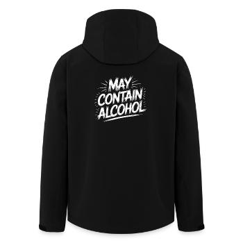 May Contain Alcohol Alkohol Mallorca Saufen JGA - Recycelte Männer Softshell-Jacke von Stanley/Stella - Schwarz - Hinten - AI Model Male 185 light (185cm)