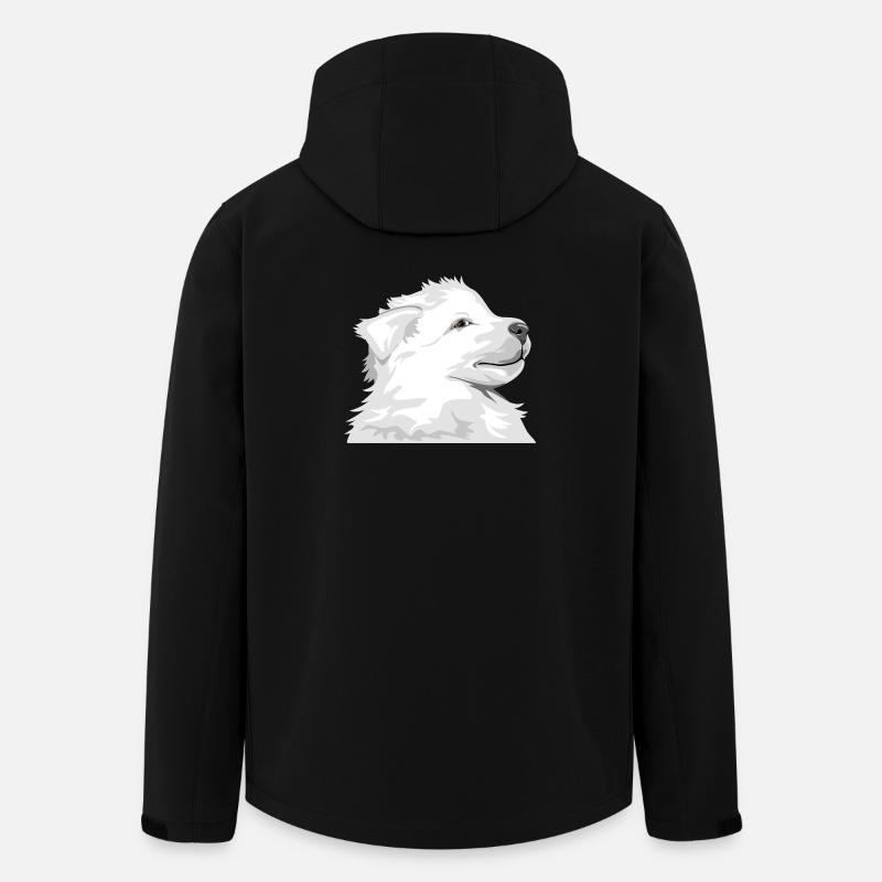 Weißer Welpe - Recycelte Männer Softshell-Jacke von Stanley/Stella - Schwarz