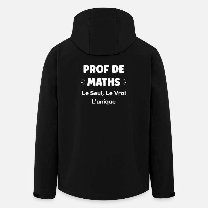 Teacher Maths Unique True - Men’s Recycled Softshell Jacket by Stanley/Stella - black