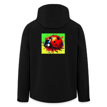 coccinelle - Veste softshell homme en polyester recyclé Stanley/Stella - noir - Dos - AI Model Male 185 light (185cm)
