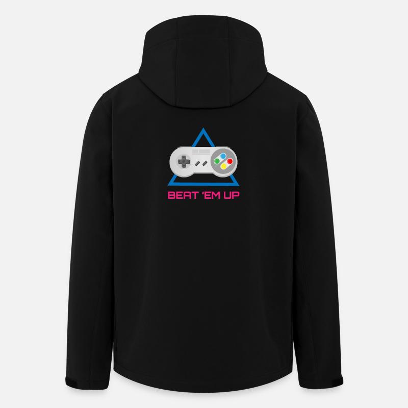 Retro-Gaming – Neon - Recycelte Männer Softshell-Jacke von Stanley/Stella - Schwarz