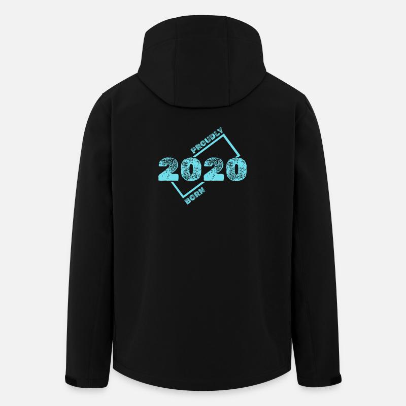 Geboren 2020 - Recycelte Männer Softshell-Jacke von Stanley/Stella - Schwarz
