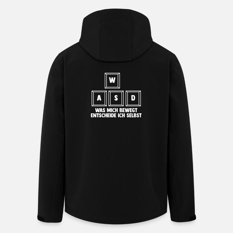 Zocken Computerspieler Zocker Gaming Gamer - Recycelte Männer Softshell-Jacke von Stanley/Stella - Schwarz