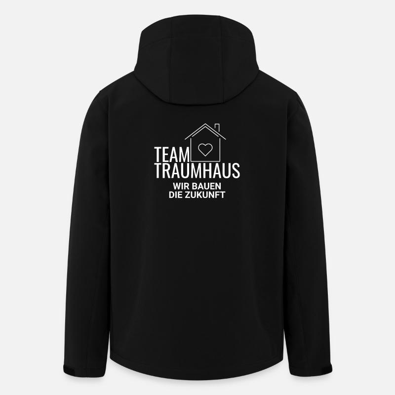 Team House Construction - Men’s Recycled Softshell Jacket by Stanley/Stella - black