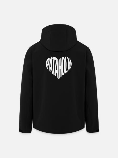 Pataholm Heart Lettering - Men’s Recycled Softshell Jacket by Stanley/Stella - black