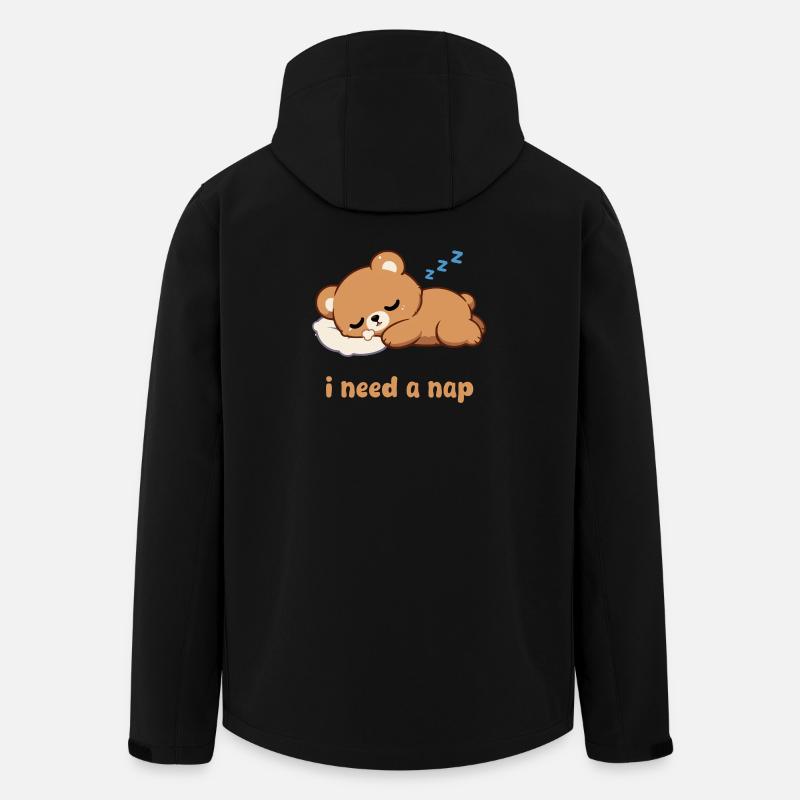 Sleeping Bear Motif - Men’s Recycled Softshell Jacket by Stanley/Stella - black