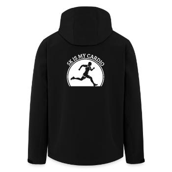 Le 5K marathon est mon cadeau de course cardio - Veste softshell homme en polyester recyclé Stanley/Stella - noir - Dos - AI Model Male 185 light (185cm)