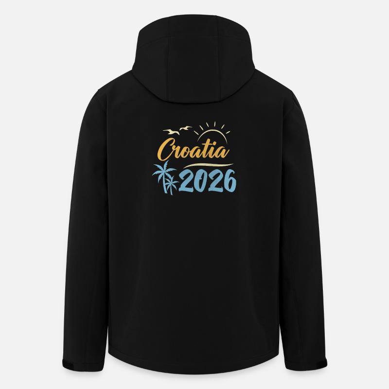 Croatia 2026 - Men’s Recycled Softshell Jacket by Stanley/Stella - black