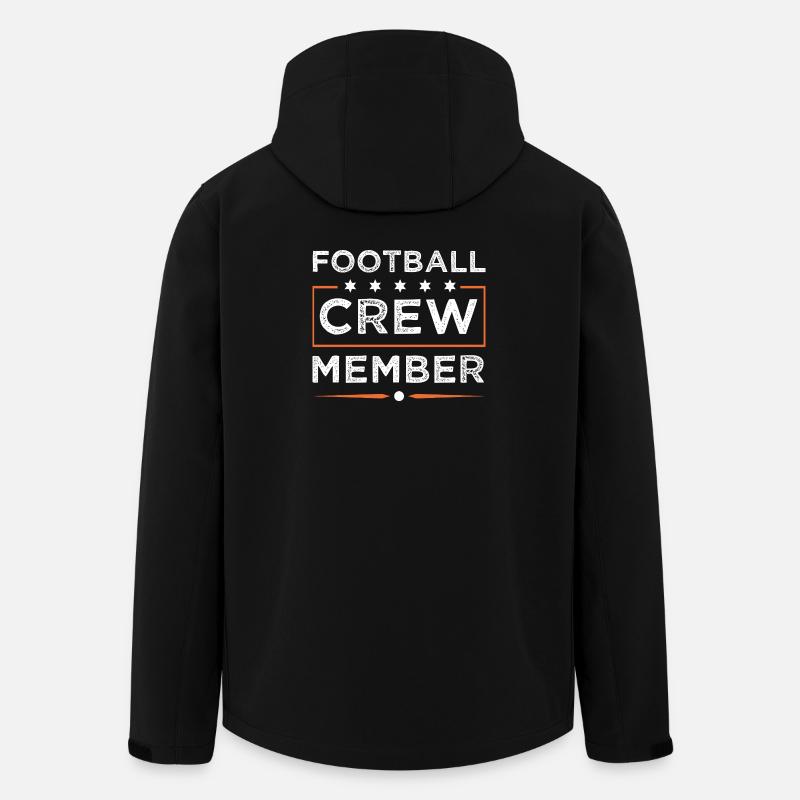 Équipe de football - Veste softshell homme en polyester recyclé Stanley/Stella - noir