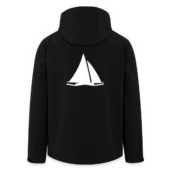 Voile - Veste softshell homme en polyester recyclé Stanley/Stella - noir - Dos - AI Model Male 185 light (185cm)