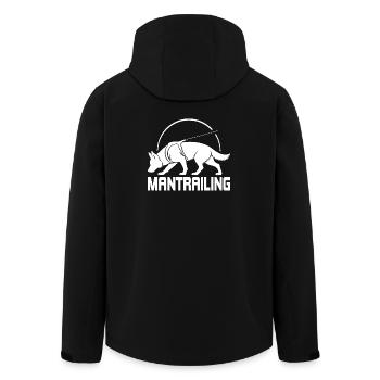 Deutscher Schäferhund Mantrailing Hundesport Hunde - Recycelte Männer Softshell-Jacke von Stanley/Stella - Schwarz - Hinten - AI Model Male 185 light (185cm)