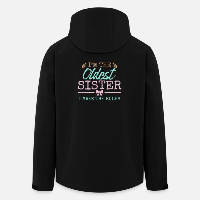 Oldest Sister Rules Graphic Tee - Men’s Recycled Softshell Jacket by Stanley/Stella - black