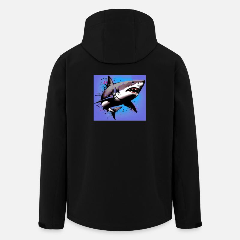 Requin - Veste softshell homme en polyester recyclé Stanley/Stella - noir