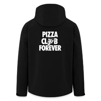 Pizza Club Forever pour les amateurs de pizza - Veste softshell homme en polyester recyclé Stanley/Stella - noir - Dos - AI Model Male 185 light (185cm)