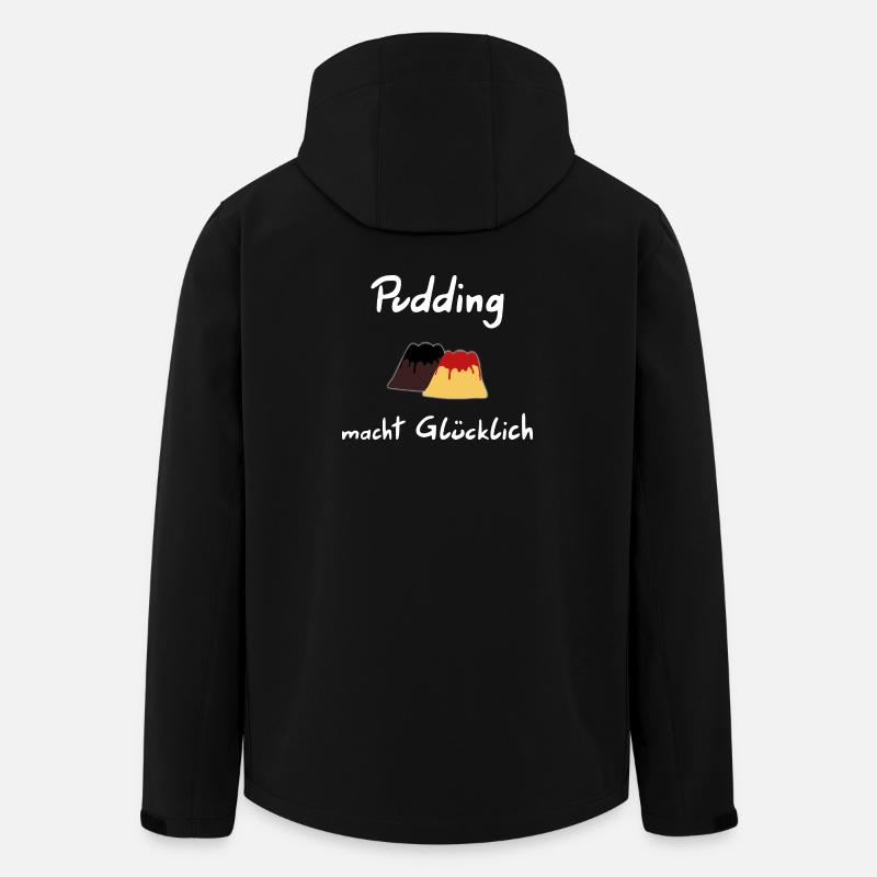 Pudding makes you happy - Men’s Recycled Softshell Jacket by Stanley/Stella - black