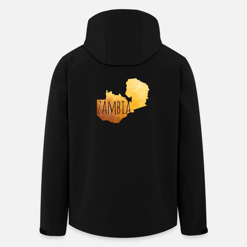 Zambia - Recycelte Männer Softshell-Jacke von Stanley/Stella - Schwarz